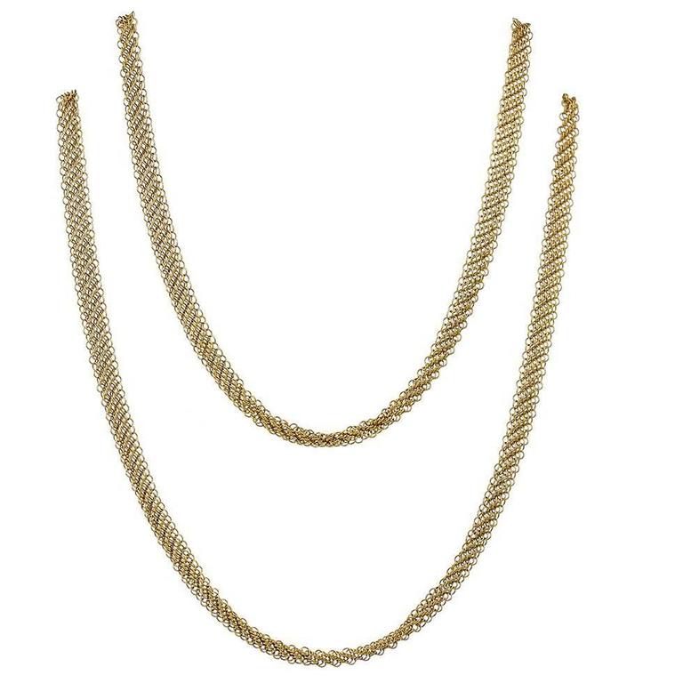 Tiffany and co mesh necklace Clearance