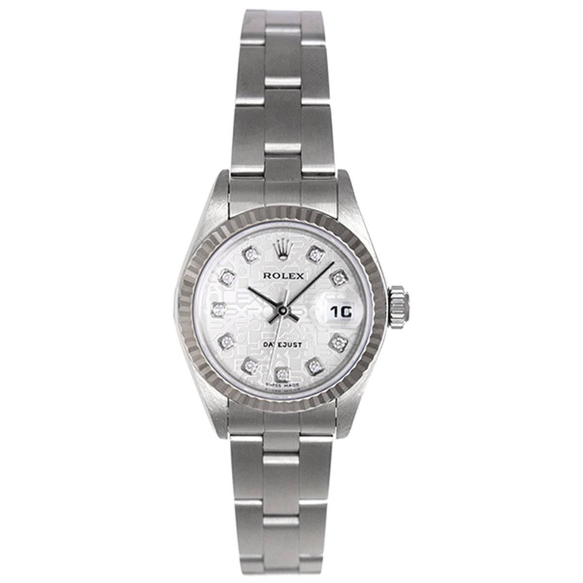 Rolex Ladies Stainless Steel Datejust Wristwatch Ref 79174