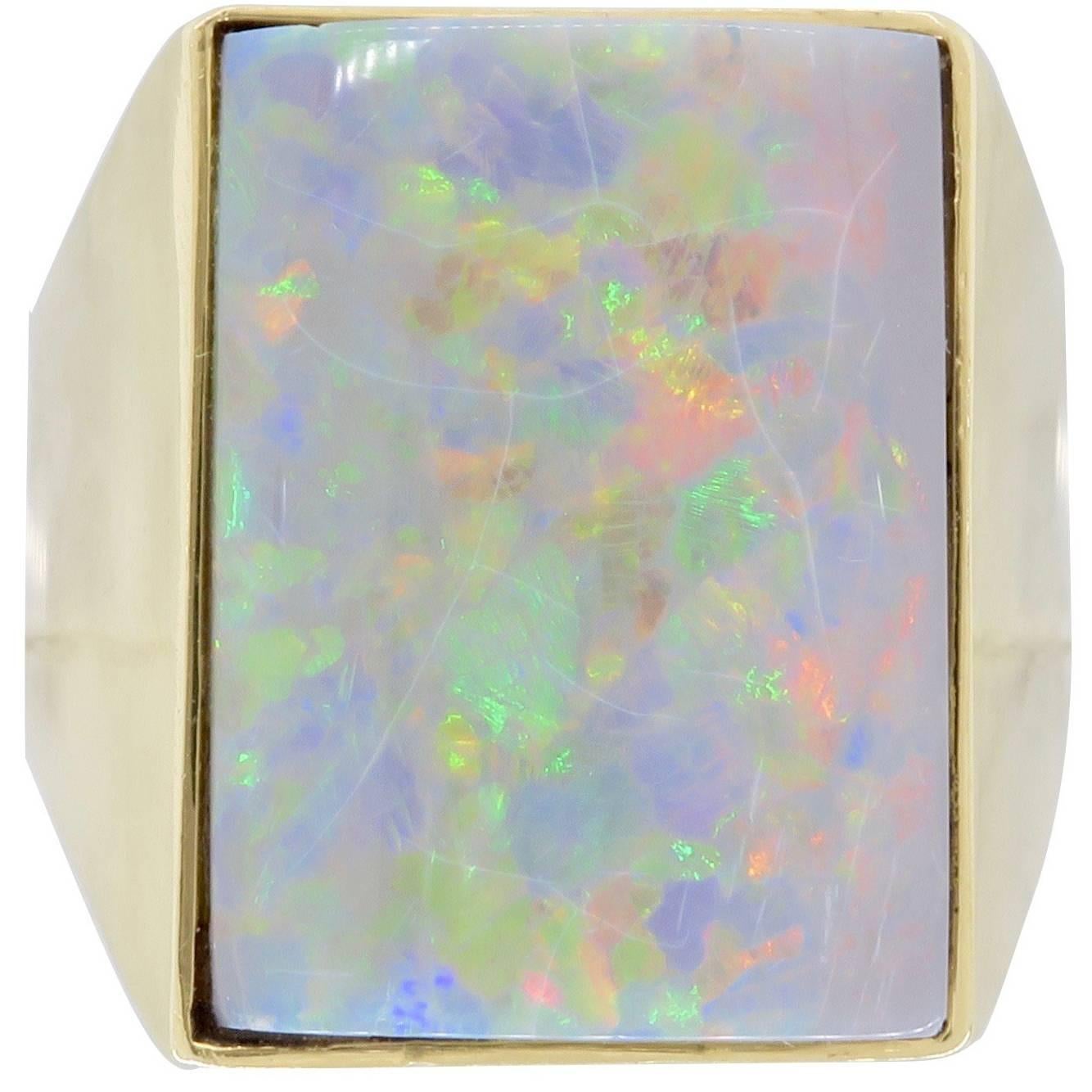 Black Opal Ring 