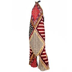 Jean Paul Gaultier Multi Color Scarf Ensemble