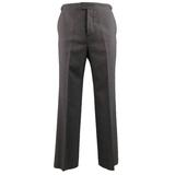 Louis Vuitton Leather Slit Pants Dark BROWN. Size 34
