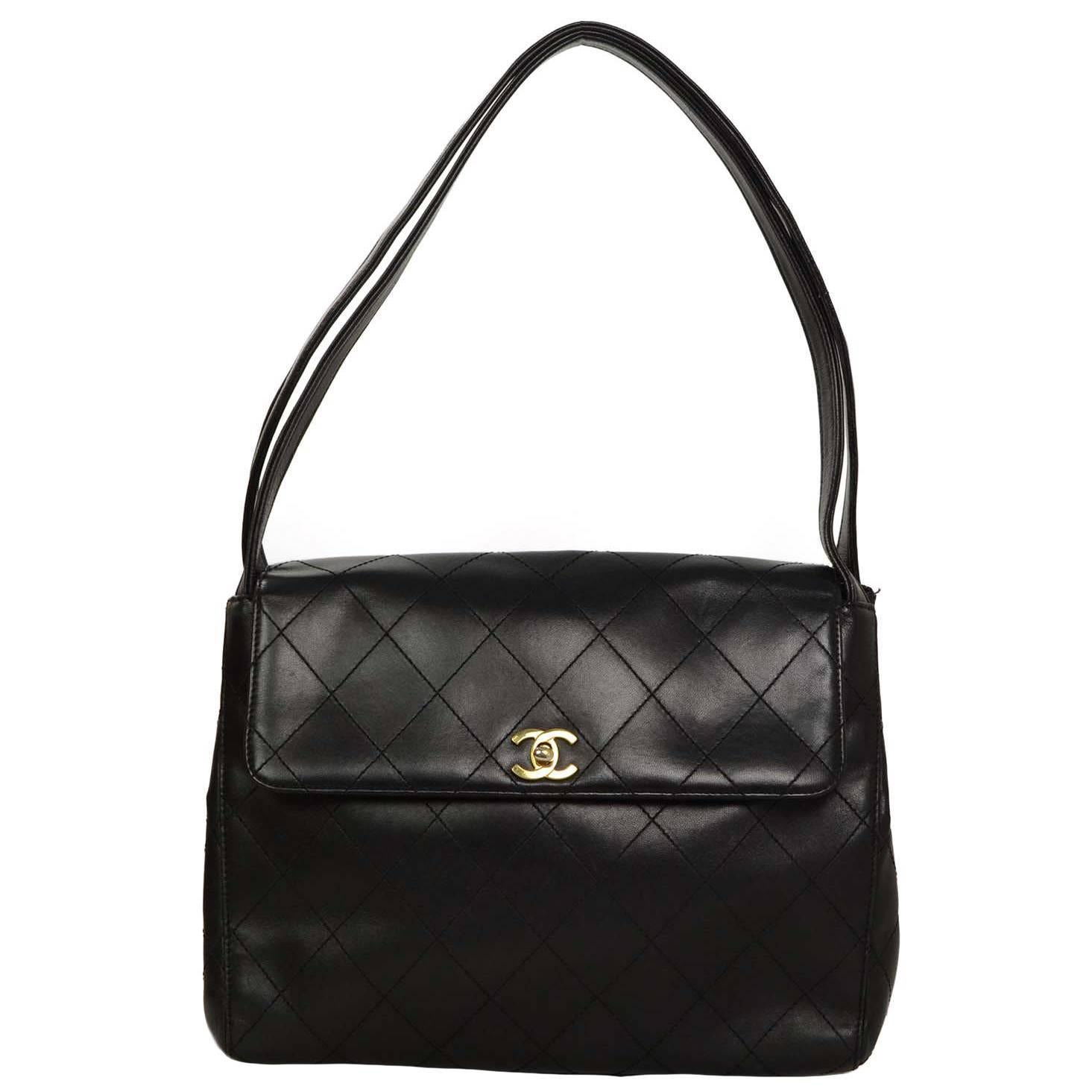 Chanel Vintage '97 Black Quilted Flap Bag GHW