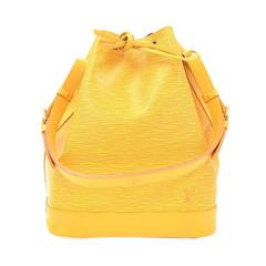 Louis Vuitton Noe Yellow Epi Leather Brass Hardware Bucket Shoulder Bag