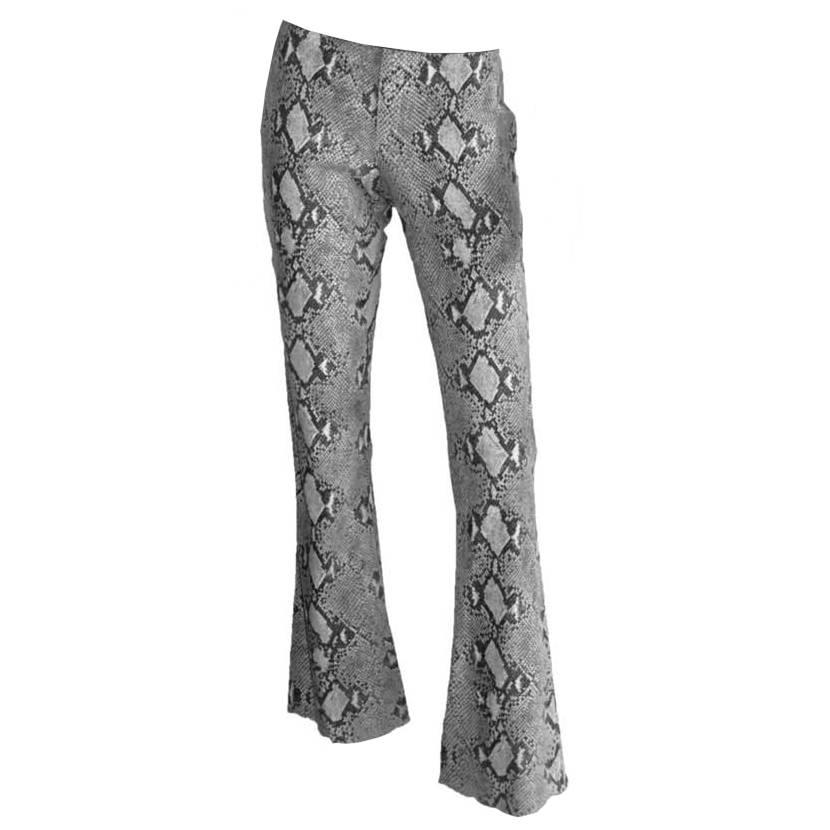 Free Shipping: Tom Ford Gucci SS2000 Python Print Suede Leather Runway Pants! 44