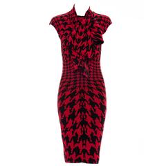 Alexander McQueen " Collection The Horn of Plenty " Robe pied-de-poule:: automne 2009