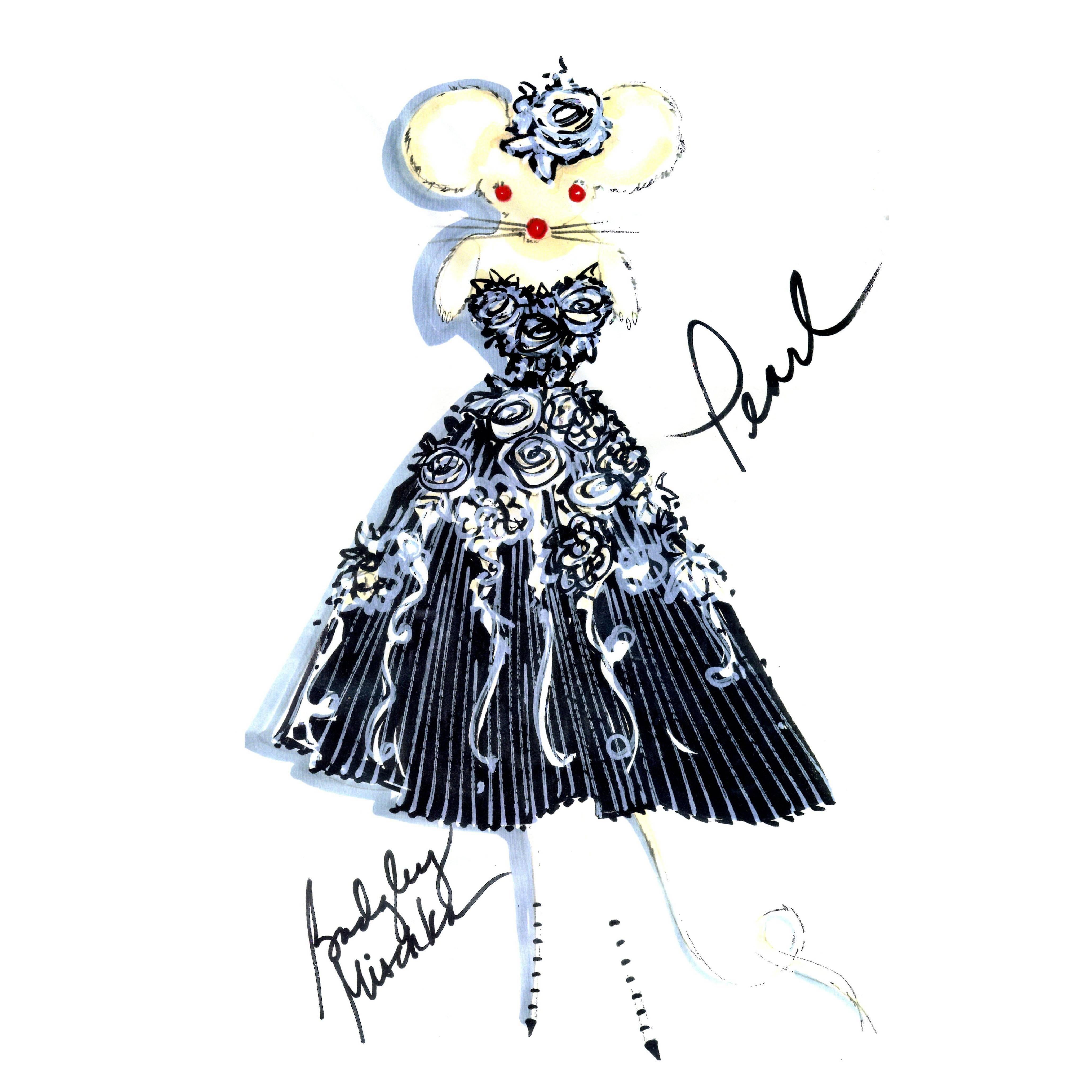 Mouse Couture Sketch by Badgley Mischka