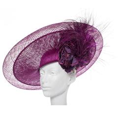 Philip Treacy Sinamay Side Slice Hat