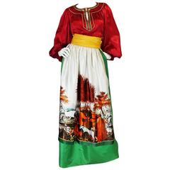c1977 Brilliant Emanuel Ungaro Haute Couture Skirt & Top 7