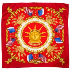 Vintage Hermes Limited Edition Silk Scarf "Liberty"