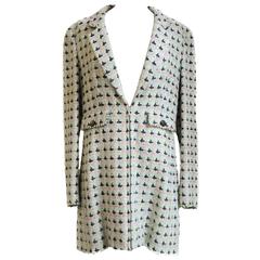 CHANEL Vintage Long Jacket With Zipper