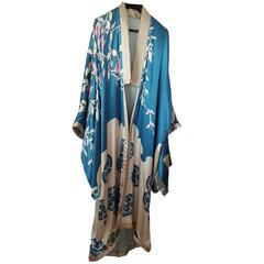 Tom Ford for Gucci Spring/Summer 2003 Menswear Blue Silk Kimono