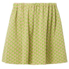 Rudi Gernreich green checked skirt, circa 1965 1