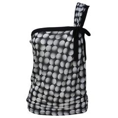 Jean Paul Gaultier One Shoulder Sheer Graphic Top 3