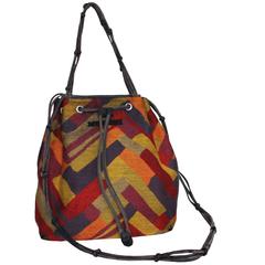 Vintage Missoni drawstring bag from the 1970s