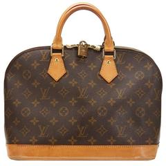 2000s Louis Vuitton Brown Classic Monogram Canvas Alma MM