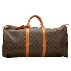 Lot - Louis Vuitton Keepall Bandouliere 60 Travel Bag, 1987