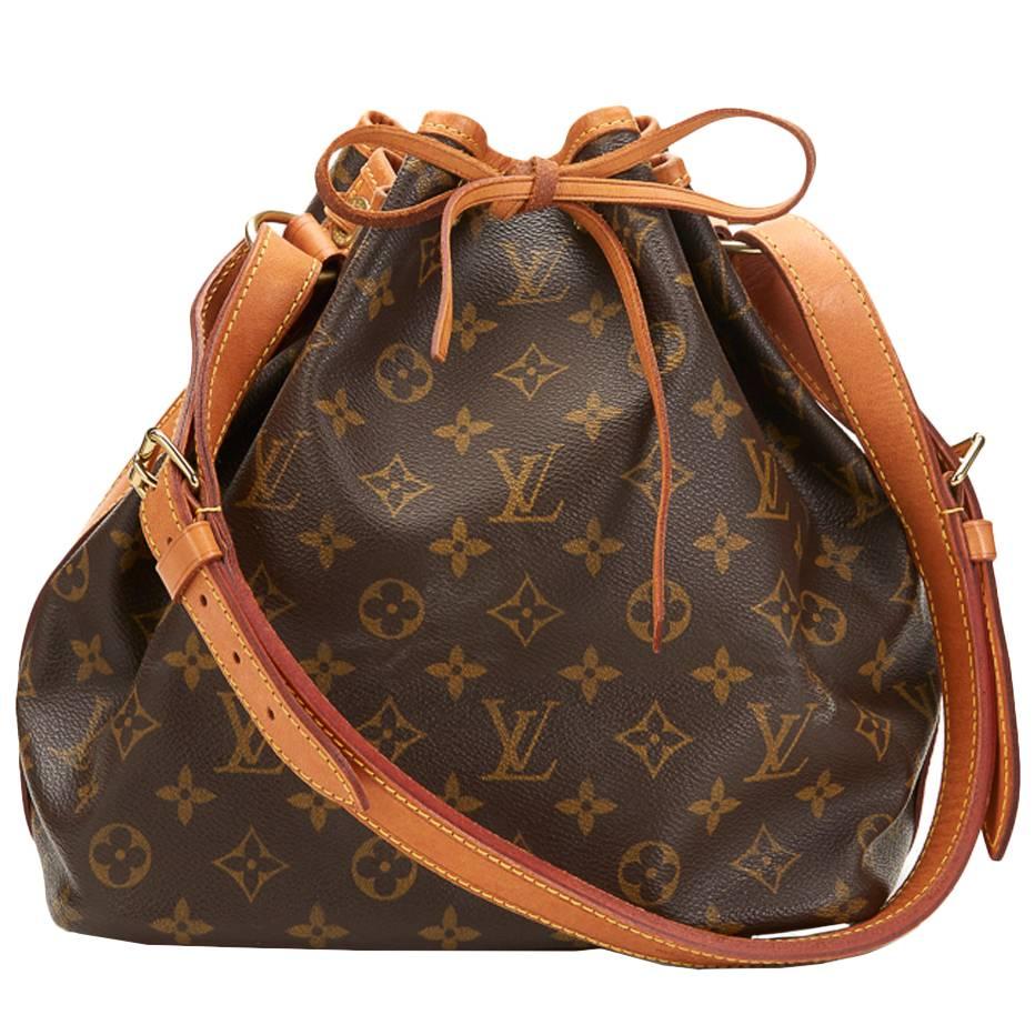 2000s Louis Vuitton Brown Classic Monogram Canvas Petit Noé
