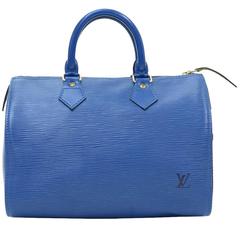 1995 Louis Vuitton Blue Epi Leather Retro Speedy 25