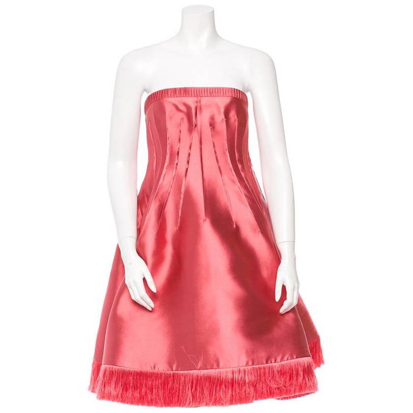 Chado Ralph Rucci Pink Silk Dress For Sale