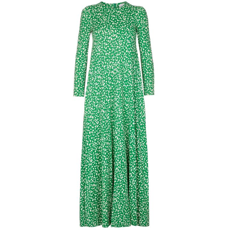 1970s Diane Von Furstenberg Floral Dress