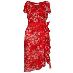 Retro Valentino Silk Chiffon Dress
