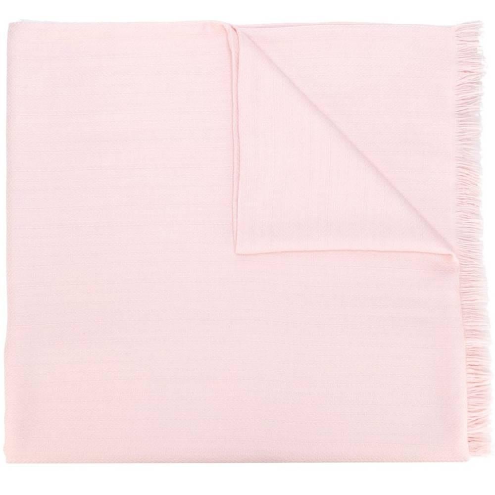 Hermes pink pastel cashmere silk shawl, 1990s