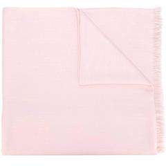 Vintage Hermes pink pastel cashmere silk shawl, 1990s
