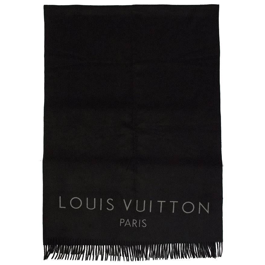Louis Vuitton Thick Cashmere Extra Large Scarf For Sale