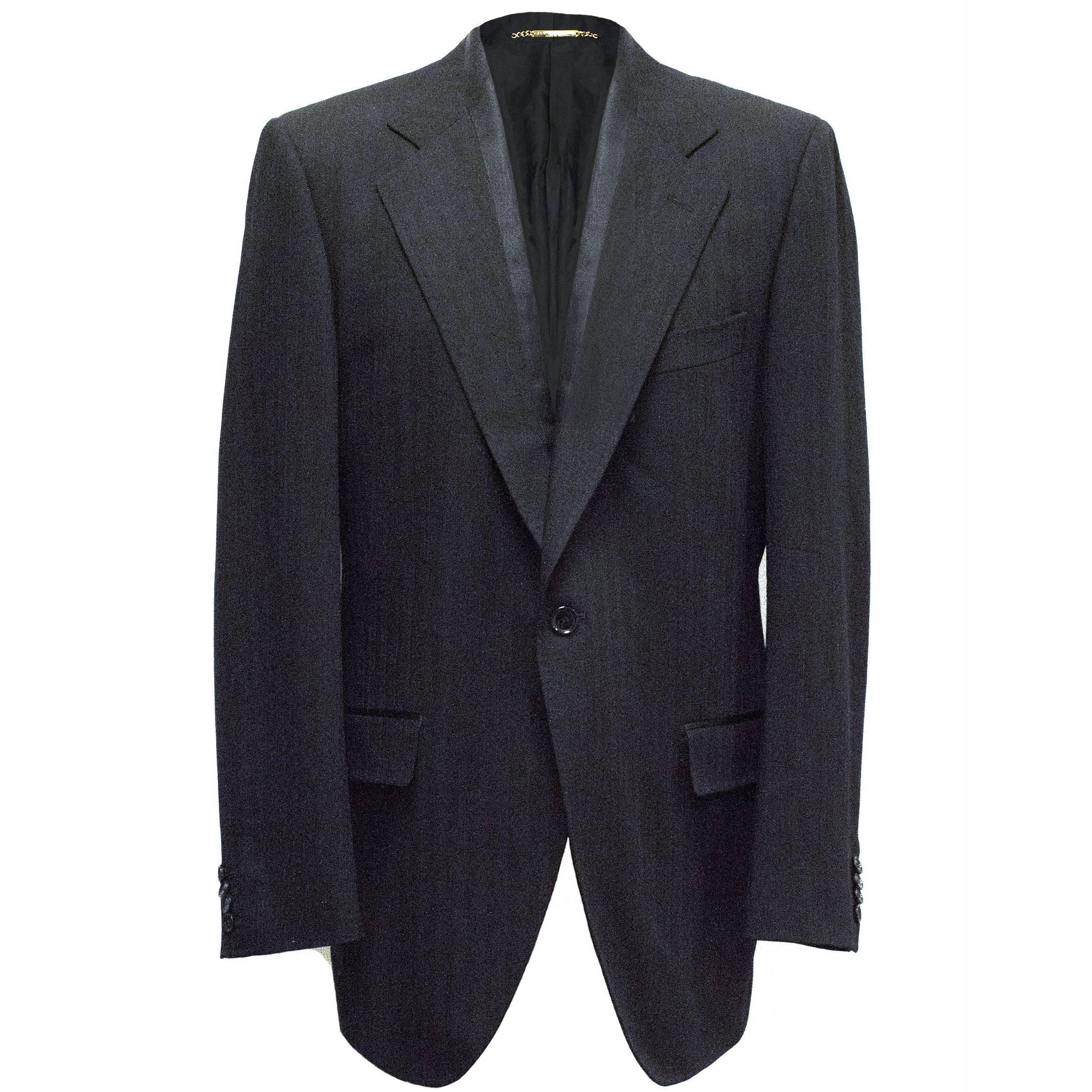  Dolce & Gabbana Black Striped Single-Buttoned Blazer For Sale