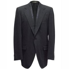  Dolce & Gabbana Black Striped Single-Buttoned Blazer