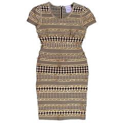 Herve Leger Jacquard Embellished Dress 6