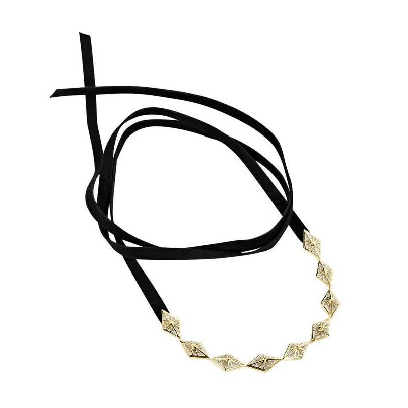 Noir Jewelry Crystal Choker Necklace