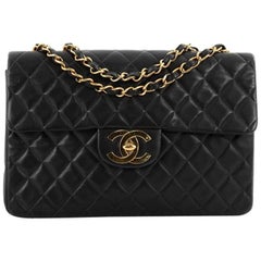 Chanel Vintage Classic Single Flap Bag Quilted Lambskin Maxi