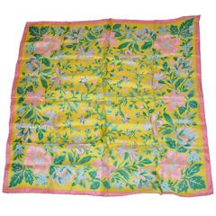 Vintage Liberty of London Multi-Color Multi-Floral Silk Scarf