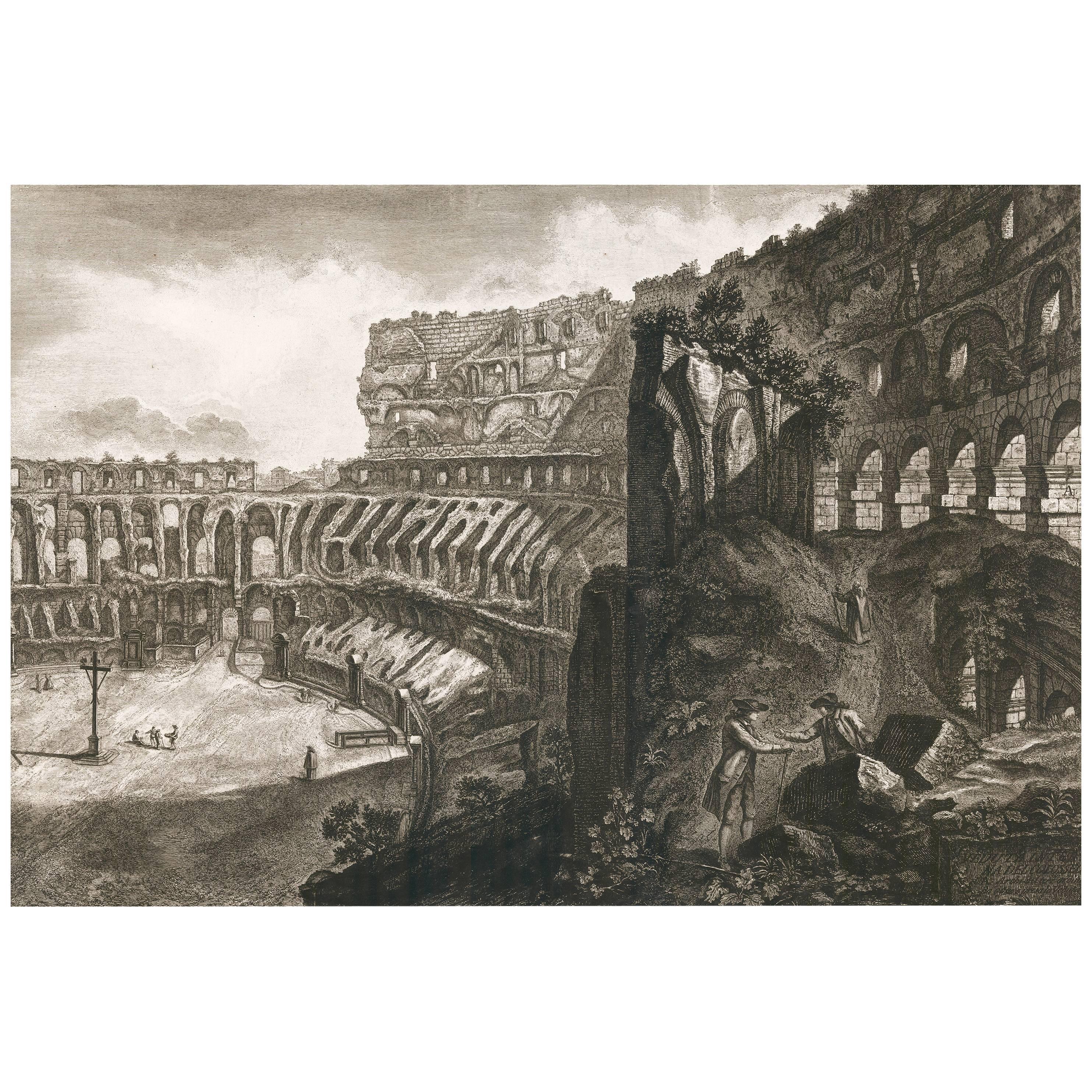 View of the Interior of the Colosseum by Francesco Piranesi, 1835