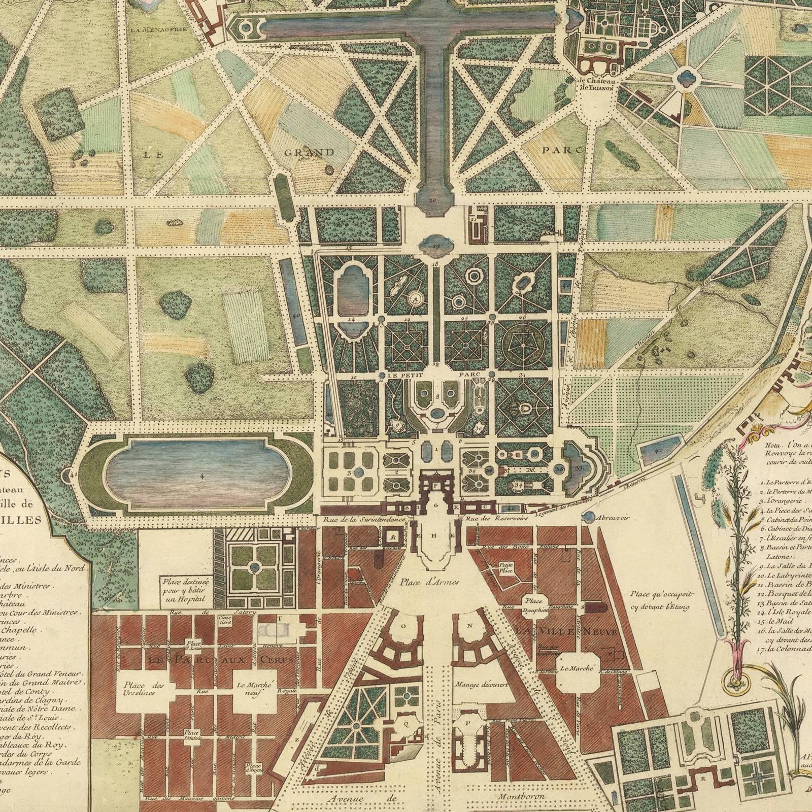 map of versailles gardens