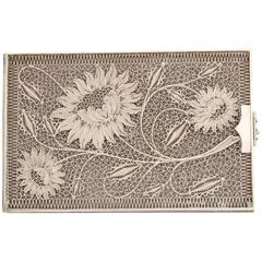 Sterling Silver Floral Filigree Card Case 10