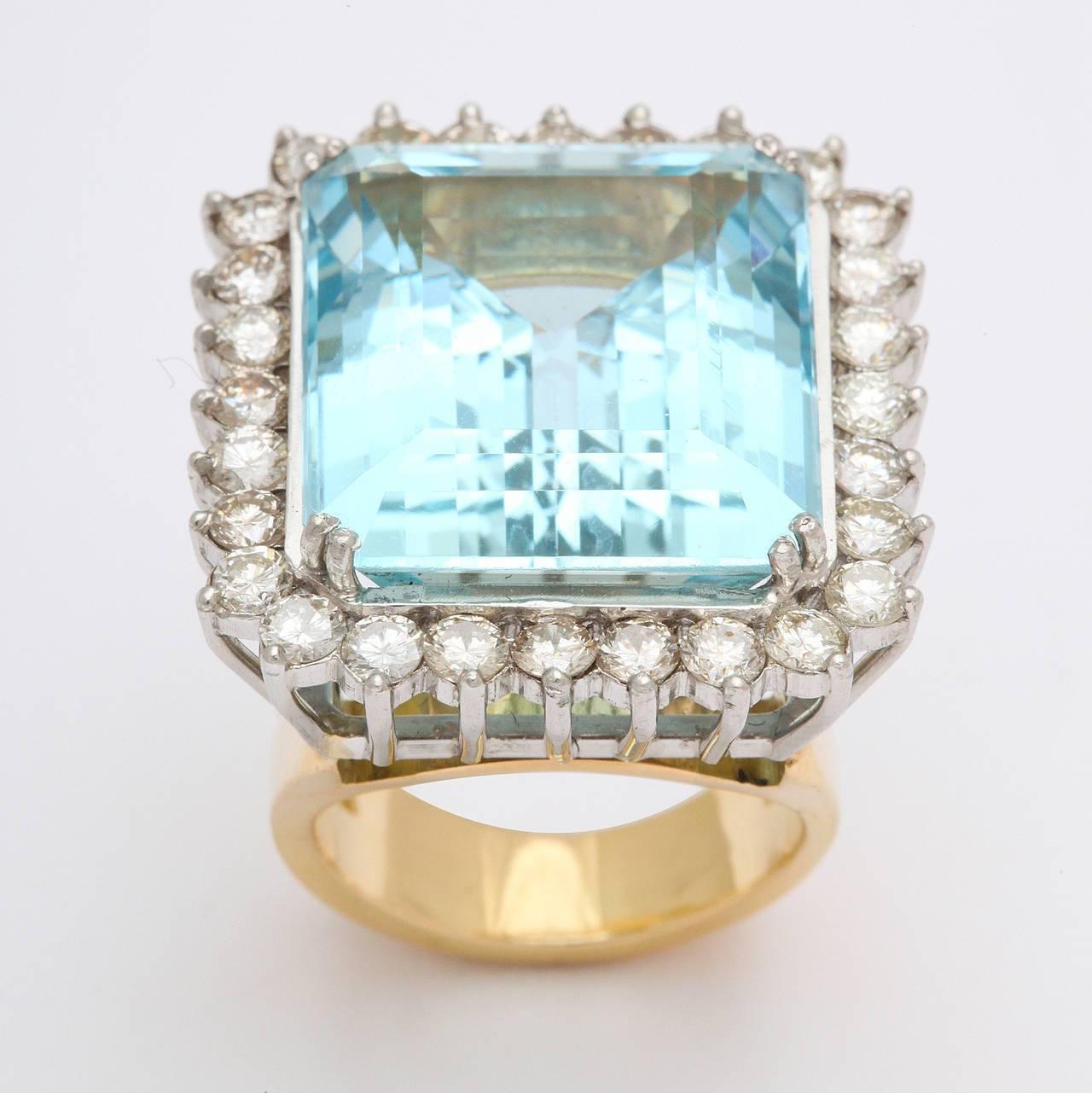 large aquamarine rings for sale