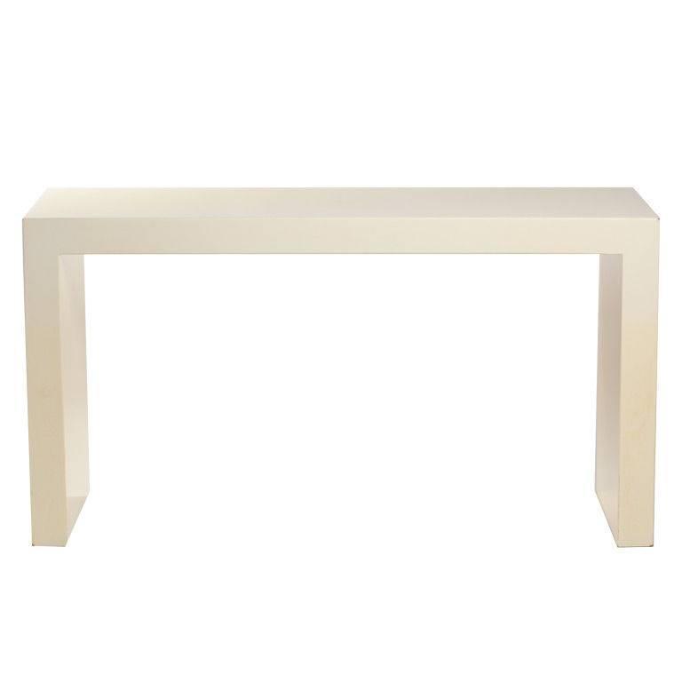 Custom Lacquer Parsons Console Table After Karl Springer For At Custom Lacquer Parsons Console Table After Karl Springer For