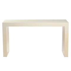Custom Lacquer Parsons Console Table After Karl Springer 6