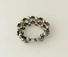 Taxco Sterling Silver & Amethyst Bracelet a la Fred Davis