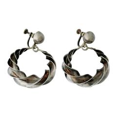 Retro William Spratling Sterling Silver Earrings