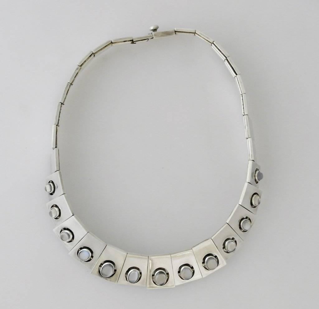Being offered is a circa 1960 necklace by Antonio Pineda of Taxco, Mexico.
