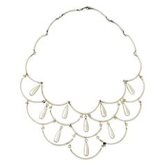 Antonio Pineda .980 Silver Modernist Necklace
