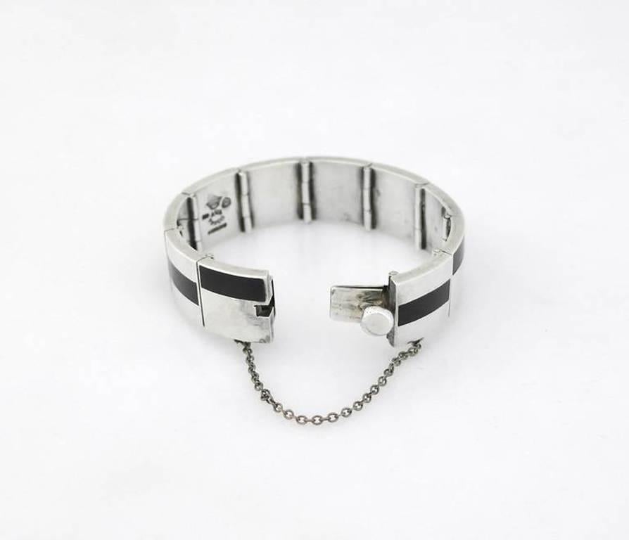 Antonio Pineda Sterling Silver Link Bracelet For Sale 2