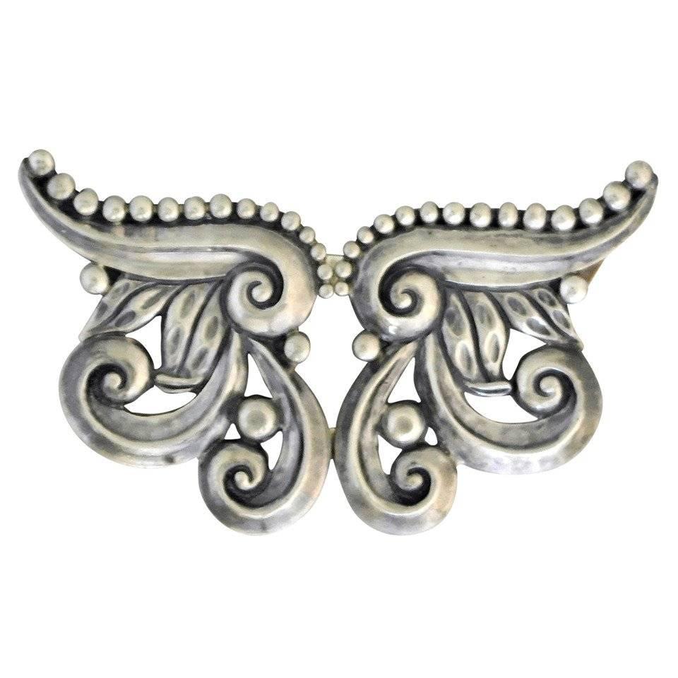 Margot de Taxco Sterling Silver Pin For Sale