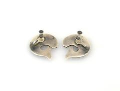 Rare William Spratling Sterling Silver Shell Fish Motif Earrings 1945