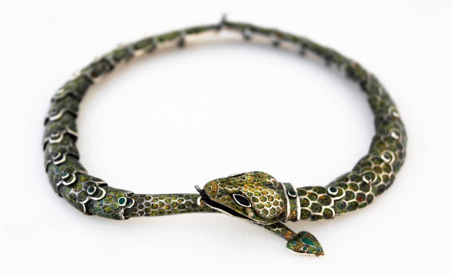 taxco snake necklace