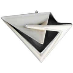 Sigi Pineda Sterling Silver Modernist Pin