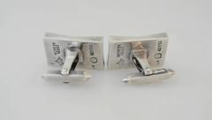 Antonio Pineda Onyx .970 Silver Cufflinks